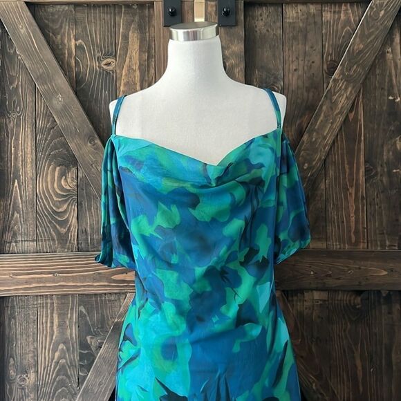 NWT Spaghetti Strap Long Summer Floral Sexy Backless Formal Wedding Guest Dress - Picture 3 of 15